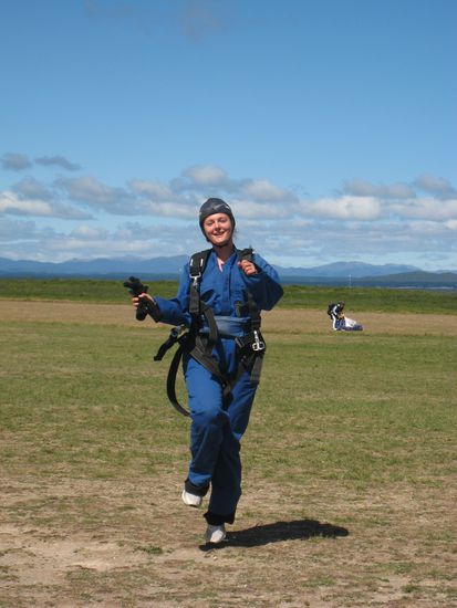 Nach der Landung!! I'm so happy! Bitte beachtet das nette Outfit!