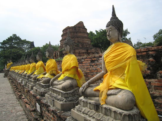 Die Tempelanlagen strahlen einfach eine friedliche Atmosphaere aus, dass ist unglaublich