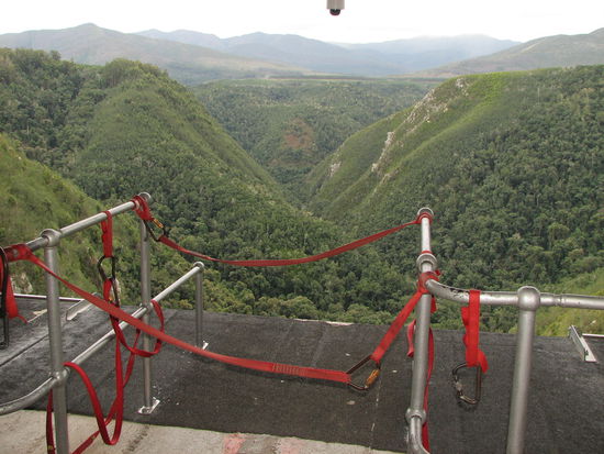 Da musste ich runter springen