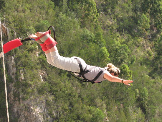 Und da flieg ich schon, ganz elegant