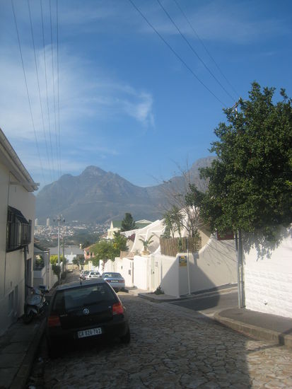 Überall in der Stadt hat man einen Ausblick auf den Tafelberg