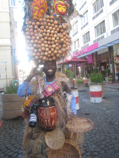 EggMan auf den Strassen von Capetown
