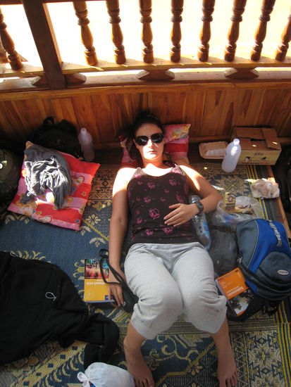 Der erste Tag am Slow Boat! Wir hatten es echt gemuetlich.