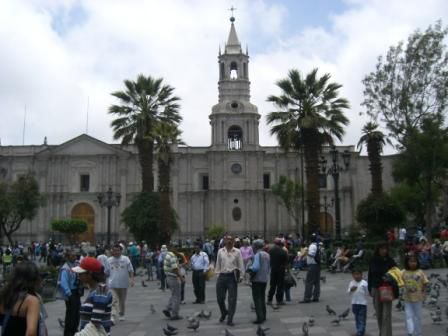 Der Plaza de Armas in Arequipa