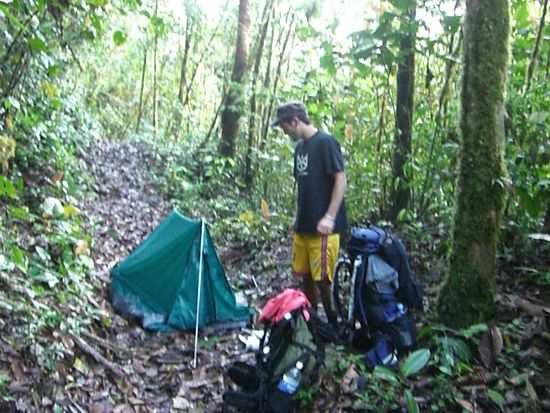 Unser tolles Zelt im Urwald