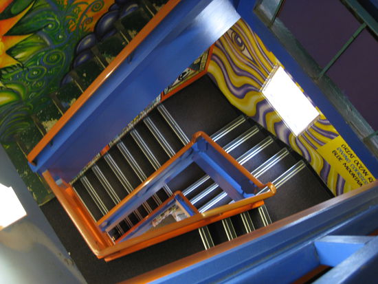 Das Treppenhaus vom "Funk House"