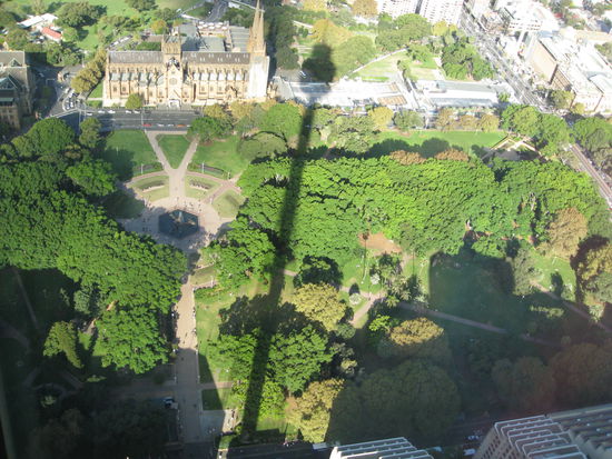 Hyde Park im Schatten des Sydney Tower