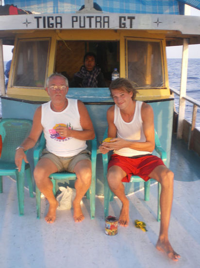 Erik und Pieter kurz nach dem Aufstehen