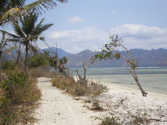 Der West-Strand von Gili Air