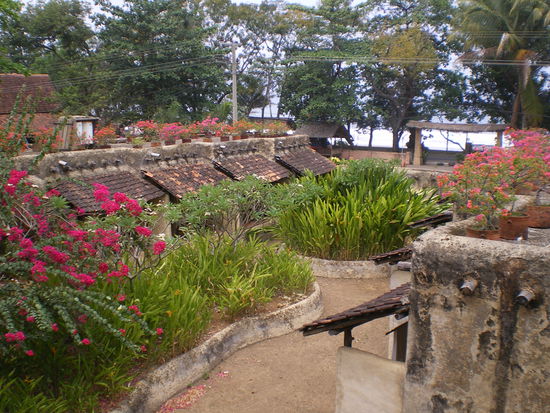 Von meinem Balkon auf den Hof...