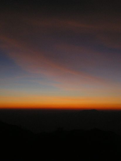 Sunrise vom View Point aus