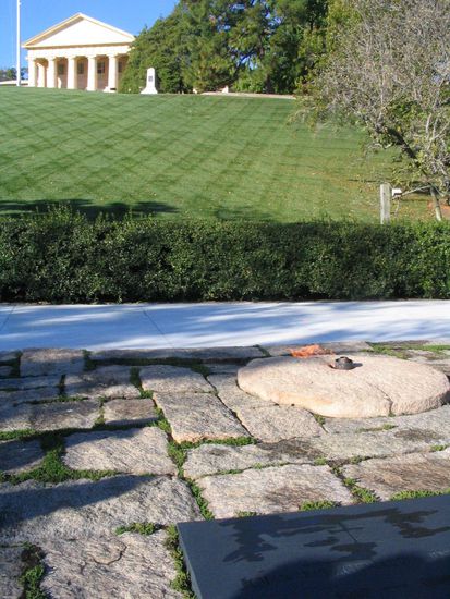 Grab J F Kennedy auf dem Arlington Friedhof