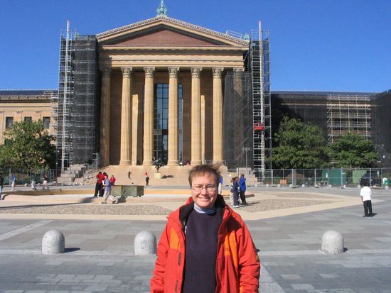 hinter mir stand Sylvester Stallone in Rocky