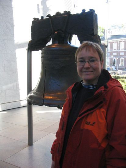 Die Freiheitsglocke mit dem berühmten Riß
