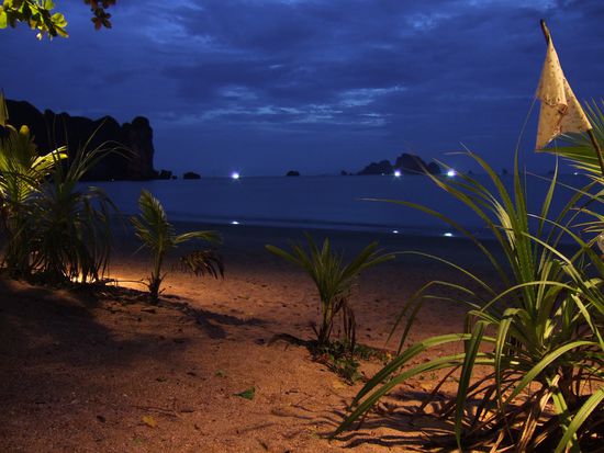 Aussicht vom "The last fisherman" Richtung Railey Beach.