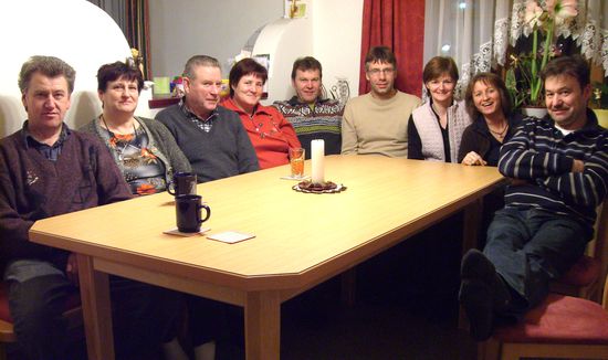 Das letzte Abendmahl - typisch oesterreichische Kost (Gluemost und a gscheite Jausn) bam Koarl