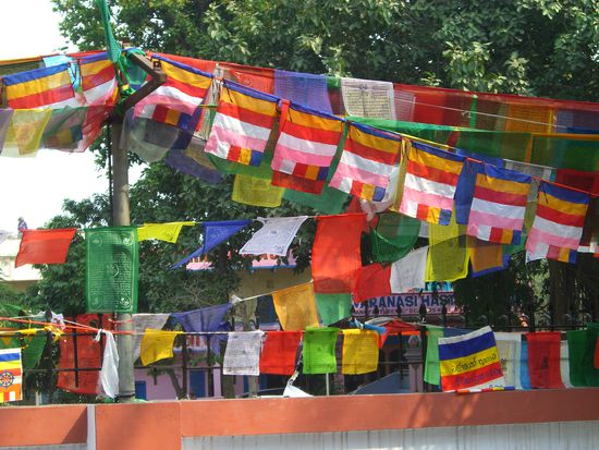 buddhistische Gebetsfahnen