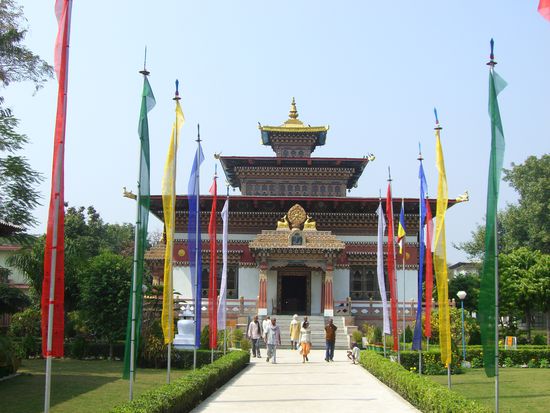der Tempel des Königreichs Bhutan