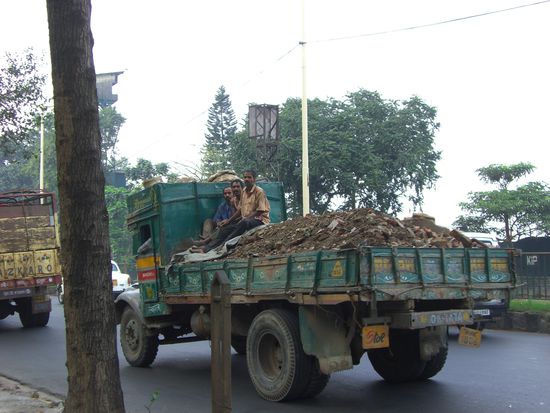auf dem Rückweg zum Guest House