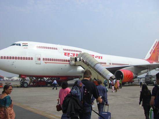 ab nach Hause mit Air India