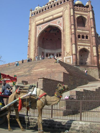 Der Haupteingang von Fathepur Sikri