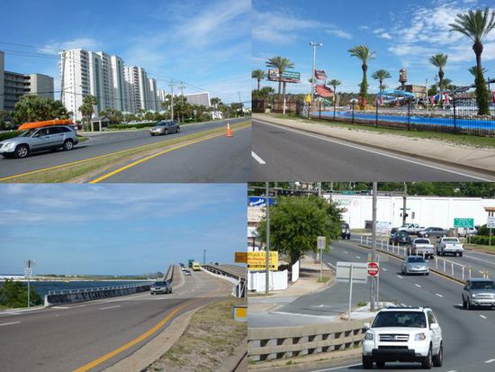 Irgendwo zwischen Panama City und New Orleans am westlichen Panhandle, vielleicht sogar noch in Panama City, denn die Fotos habe ich schon zwischen 9.30 Uhr 10.30 Uhr gemacht und wir waren noch vor der Stateline zwischen Florida und Alabama