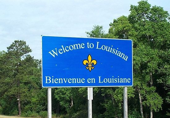 3 1/2 Stunden nachdem wir von Florida nach Alabama gekommen waren, haben wir schon die Stateline nach Louisiana überschritten und zwischendurch waren wir auch noch im Bundesstaat Mississippi.