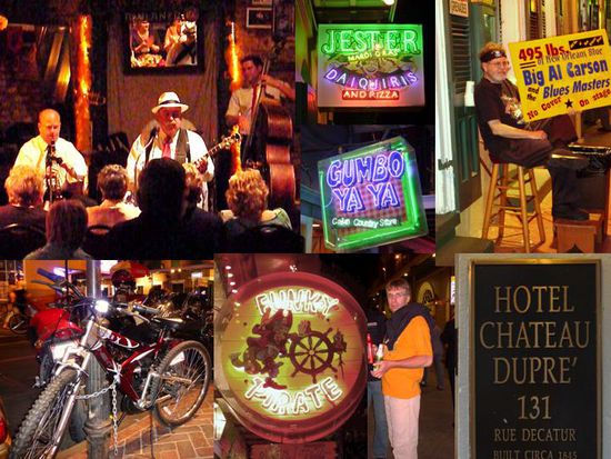 Die Bourbon Street, wo wir zum 1.x die coolen Budweiser Aludosen bekamen. Komisch, aus dieser "Dose" schmeckt das Bier !