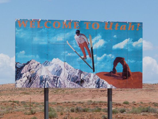4 1/2 Stunden nachdem wir von Texas nach Arizona gekommen waren, waren wir auch schon wieder aus Arizona drausen und diesmal im Bundesstaat Utah - aber nicht für lange !!