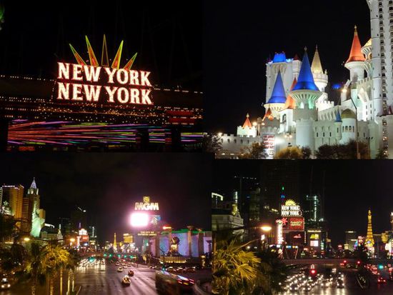 Die Glitzerwelt entlang des Las Vegas Strip