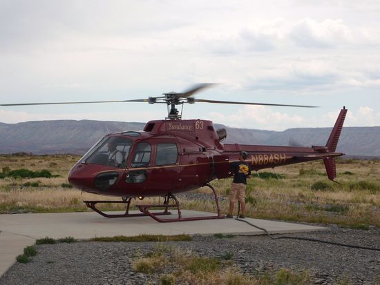 Unser Hubi für den Flug in den Grand Canyon