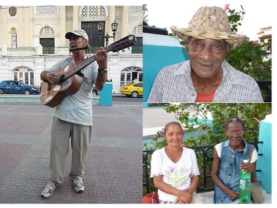 Nur El Armonico sprach englisch - aber die anderen haben einfach nicht aufgehört zu plappern, so haben wir den "Opi" dann auf ein Bier eingeladen.