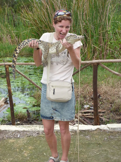 Am Abend gab es cocodrilo ! - hat mir super geschmeckt !!