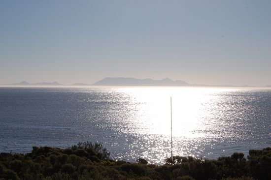 Bei Pringle Bay mit Blick auf das Kap der guten Hoffnung
