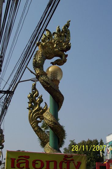 Nong Khai Straßenlaterne