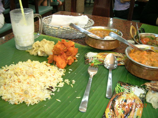 Ein kleiner Ausschnitt meines Willkommensessen in Little India