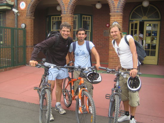 Mountainbike-Combo nach einer harten Tour in den Blue Mountains