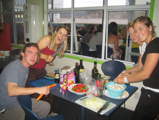 Backpacker Diner in Vorbereitung