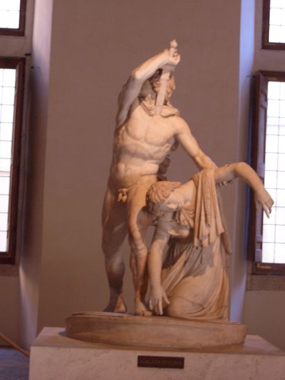 Galata Suicida oder der Gallier, der Selbstmord begeht beim Anblick seiner ermordeten Frau