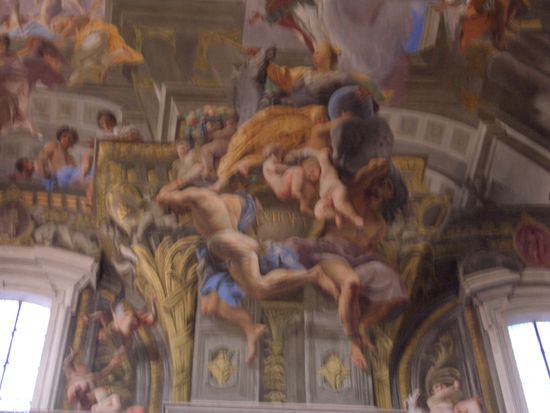 Deckenfresko in der Chiesa di Sant´Ignazio di Loyola