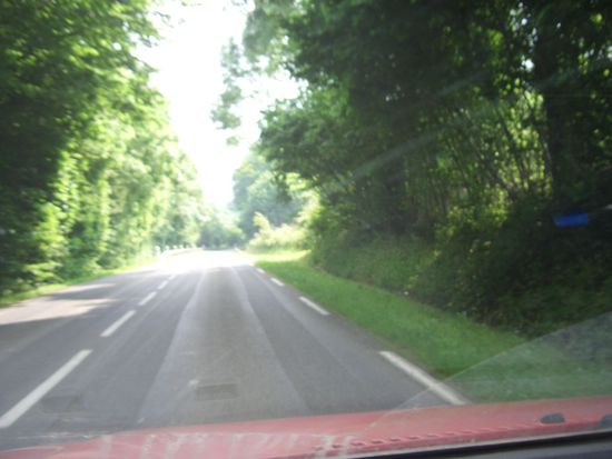 so sieht das Pays D´Auge waehrend des Fahrens aus