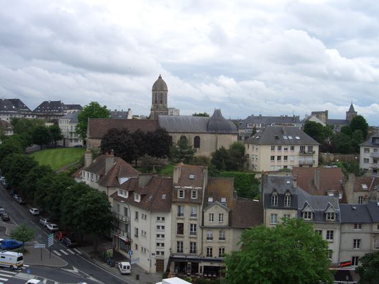 Blick von der Burg auf Caen