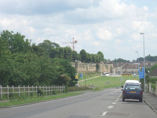 Blick auf die Burg von Falaise
