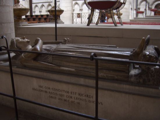 Das Grab von Richard Loewenherz - Richard Coeur de Lion