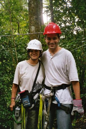 wir 2 in voller "Canopy-Montur"