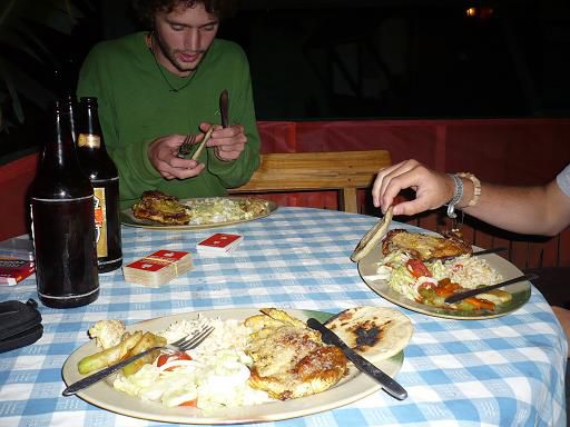 Das durchaus als fuellend zu bezeichnende Essen