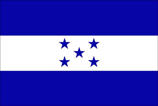 Die honduranische Flagge - wer haetts gedacht?