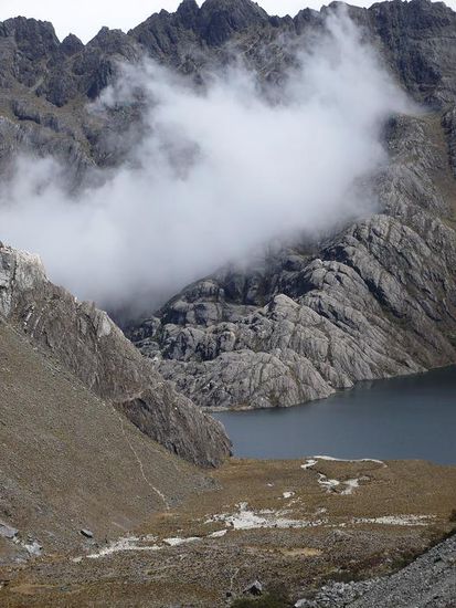 Man beachte unser Zelt im linken Eck!