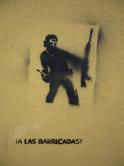 "Auf die Barrikaden"