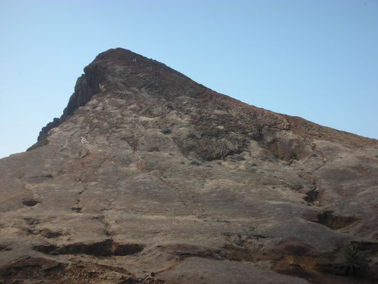 Endpunkt der Wanderung, der zu besteigende Gipfel.